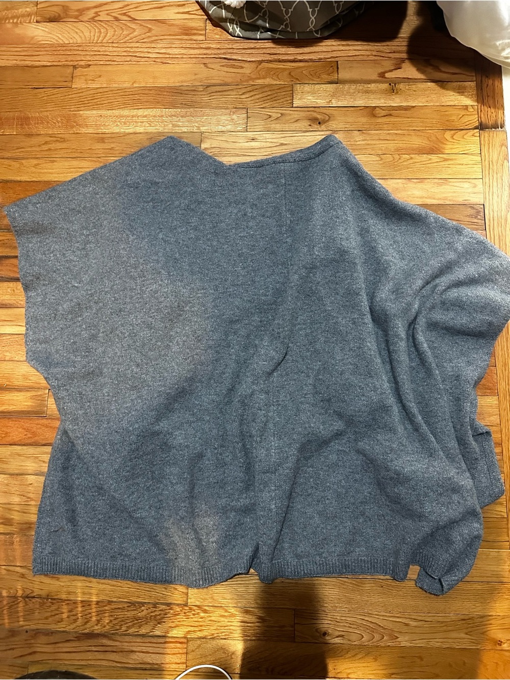NWT Free People Ellie Scarf Wrap Kimono Duster Gray Cozy One Size - Picture 9 of 9